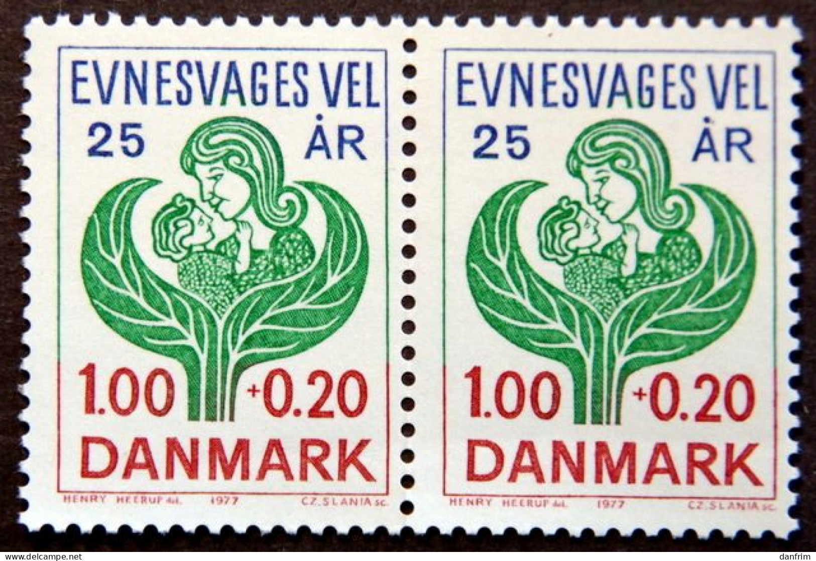 Denmark 1977   National Association For The Mentally Handicapped,  MiNr.638  MNH (**) Cz.Slania  ( Lot  H 2790) - Unused Stamps