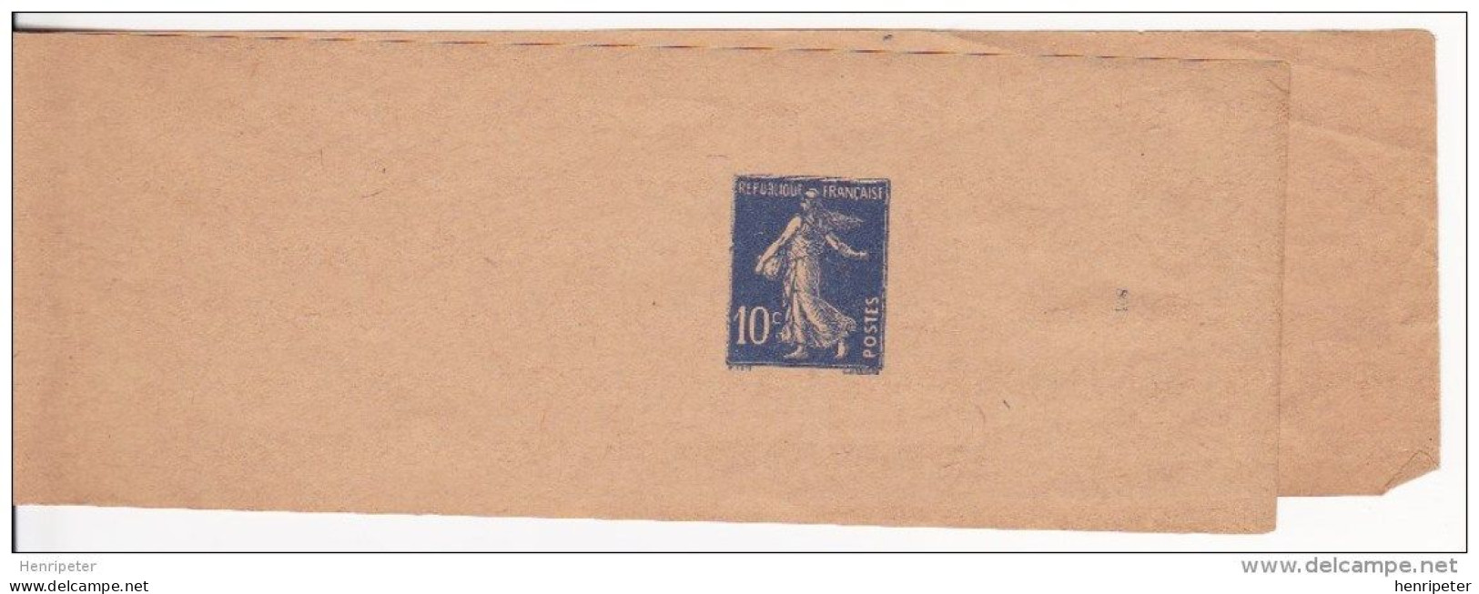 279-BJ1 (Yvert) Neuf** Sur Bande Pour Journaux - Entier Postal Type Semeuse à Fond Plein - France 1932-37 - Newspaper Bands