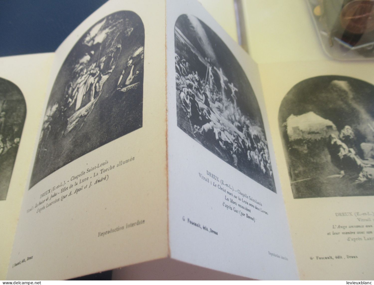 DREUX/ Les Vitraux De La Chapelle  Saint-Louis/20 Cartes Postales Accordéon/ G. FOUCAULT éd./Vers  1905        PGC540 - Dépliants Touristiques