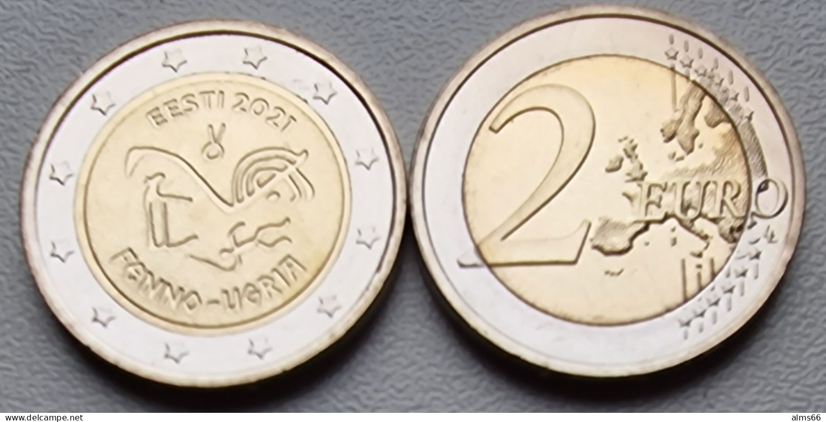 Estonia 2 Euro 2021 UNC < Fenno-Ugria > - Estonie