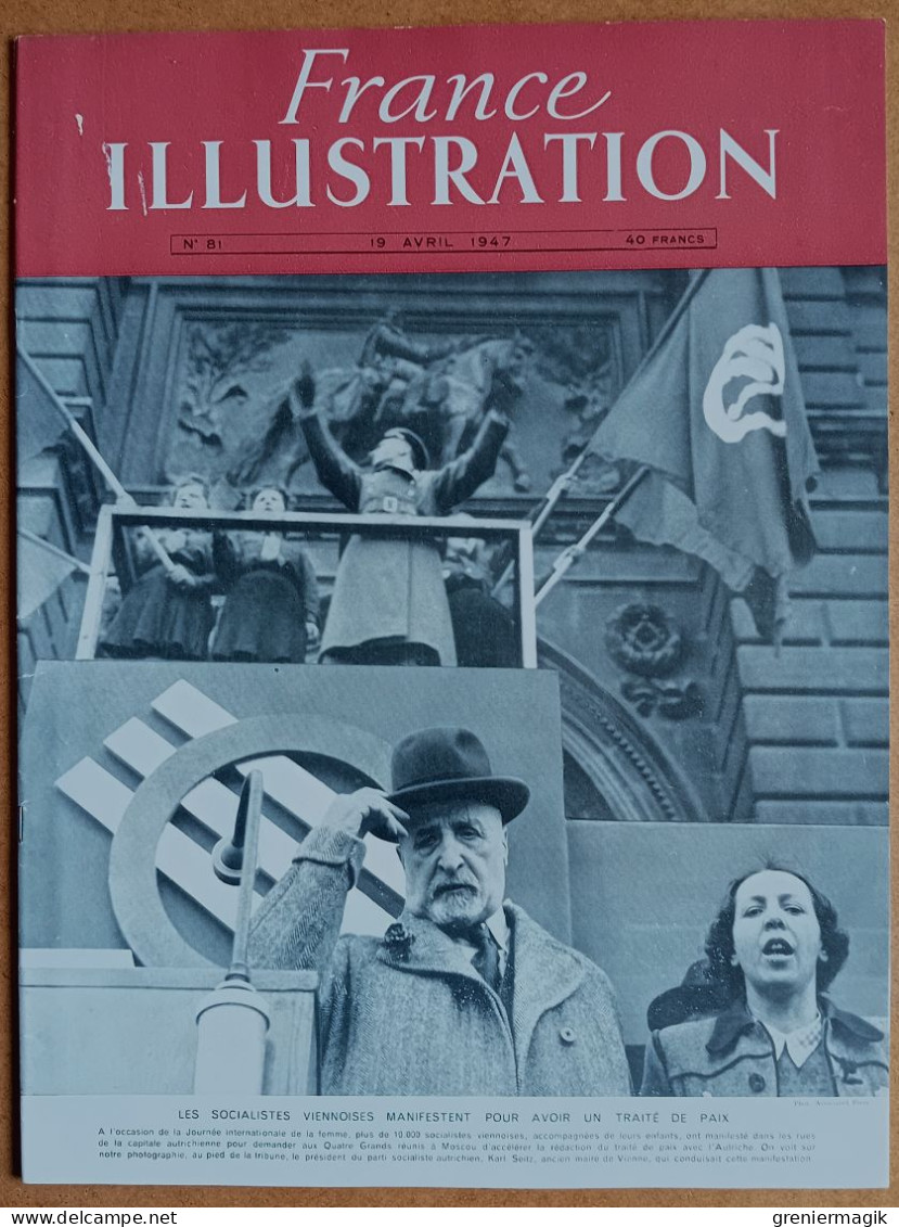 France Illustration N°81 19/04/1947 La Sécurité Sociale/Indochine/Héligoland/Mexique/Espagne/Karl Seitz/Georges II Grèce - Informations Générales