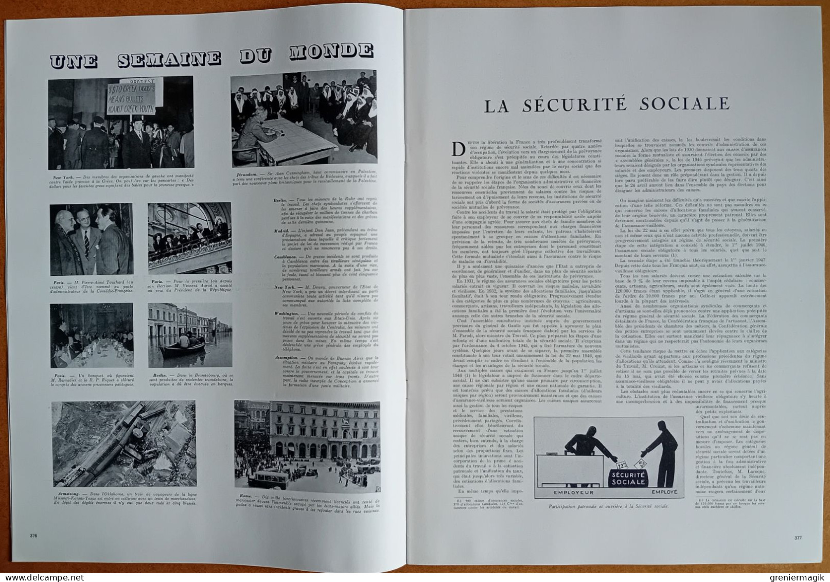 France Illustration N°81 19/04/1947 La Sécurité Sociale/Indochine/Héligoland/Mexique/Espagne/Karl Seitz/Georges II Grèce - Algemene Informatie