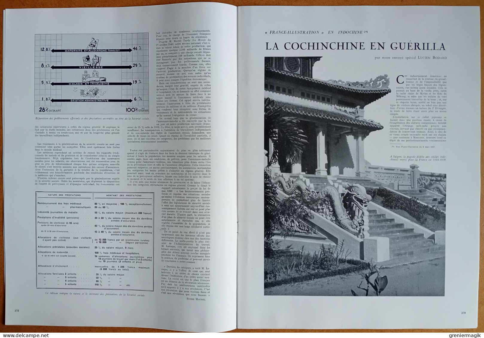 France Illustration N°81 19/04/1947 La Sécurité Sociale/Indochine/Héligoland/Mexique/Espagne/Karl Seitz/Georges II Grèce - Algemene Informatie