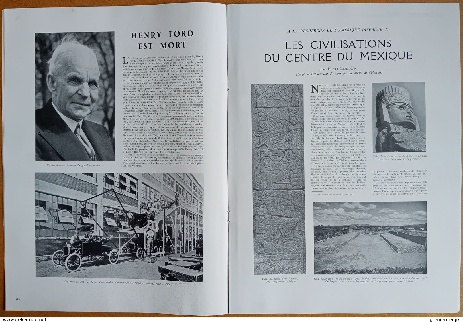 France Illustration N°81 19/04/1947 La Sécurité Sociale/Indochine/Héligoland/Mexique/Espagne/Karl Seitz/Georges II Grèce