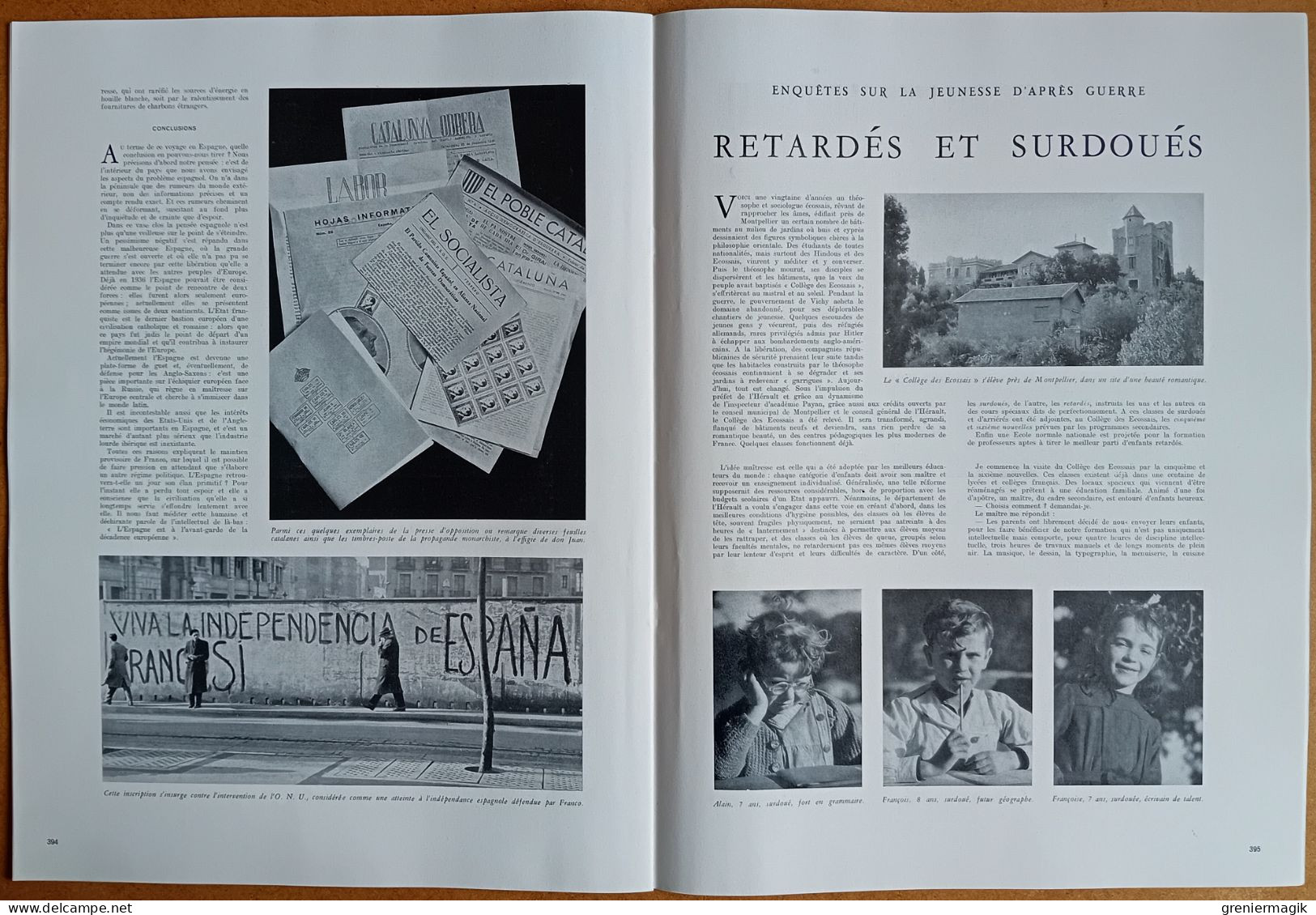 France Illustration N°81 19/04/1947 La Sécurité Sociale/Indochine/Héligoland/Mexique/Espagne/Karl Seitz/Georges II Grèce