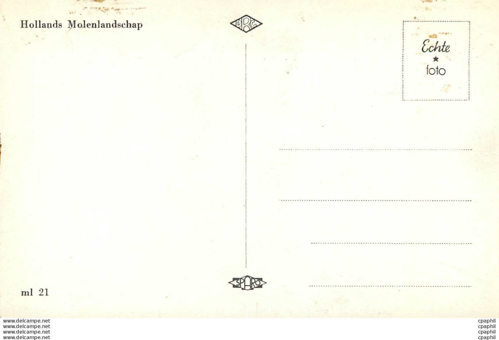 CPM Hollands Molenlandschap - Erythrée