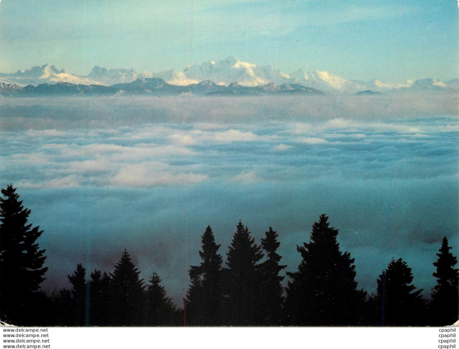 CPM Mont Blanc Et Mer De Brouillard Vus Du Jura - Autres & Non Classés