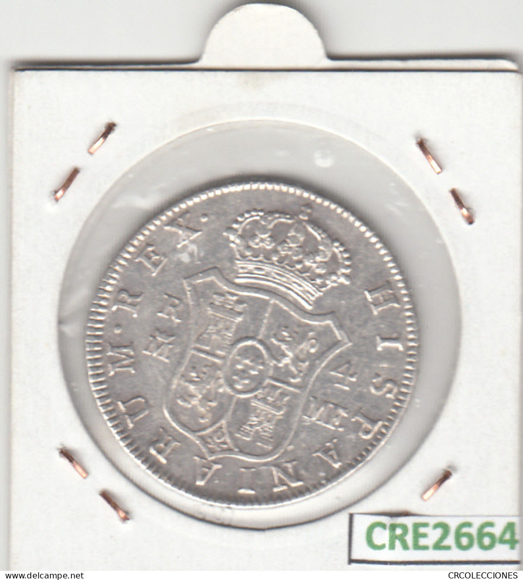 CRE2664 MONEDA ESPAÑA CARLOS IV 1791 4 REALES MADRID PLATA - Autres & Non Classés