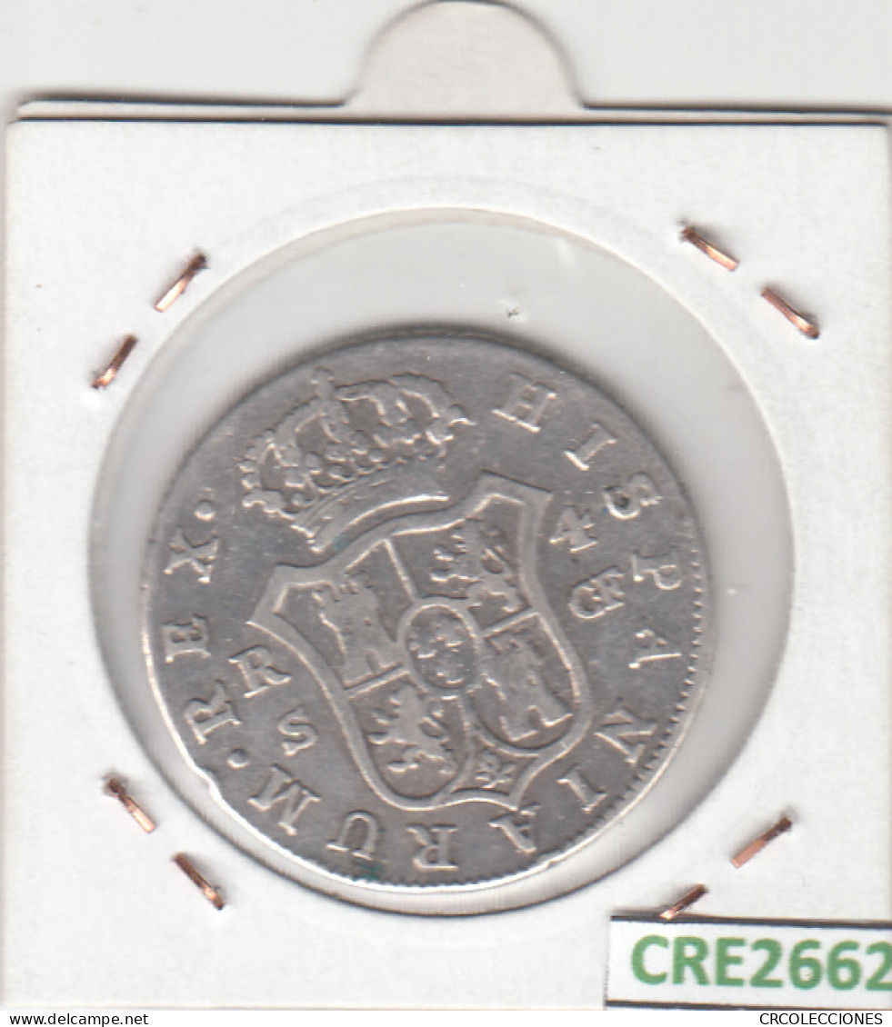 CRE2662 MONEDA ESPAÑA CARLOS IV 1779 4 REALES SEVILLA PLATA - Autres & Non Classés