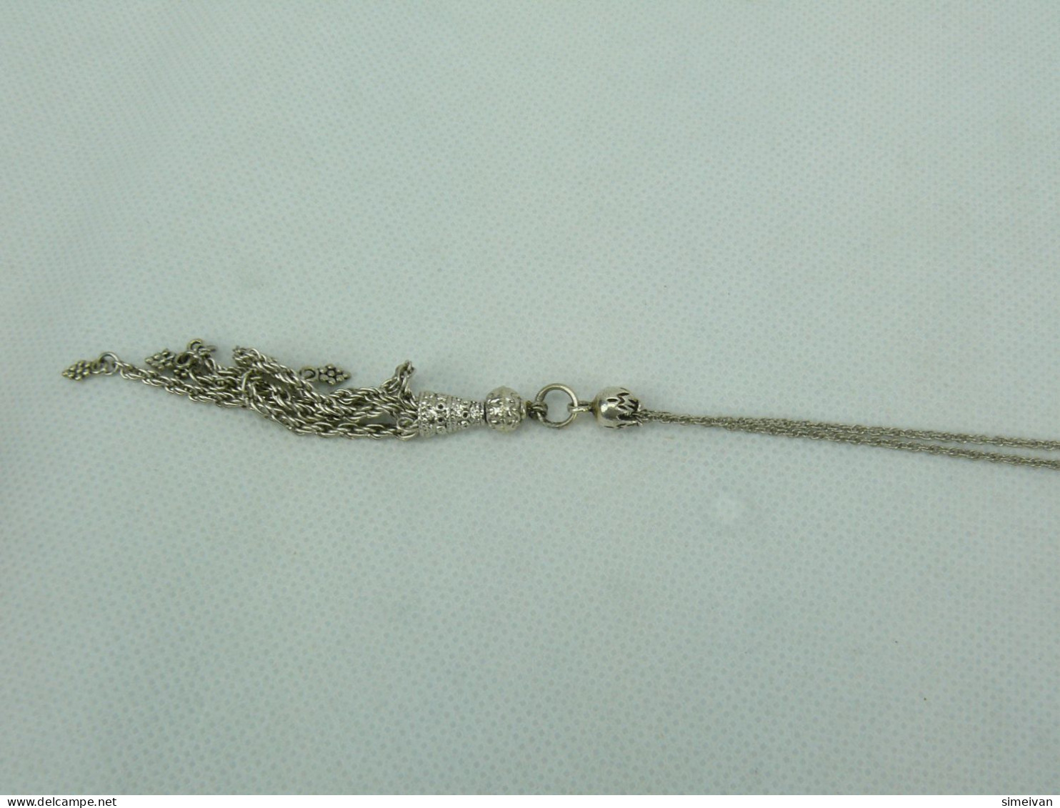 Interesting Prayer Bracelet Necklace Metal Beads #2233