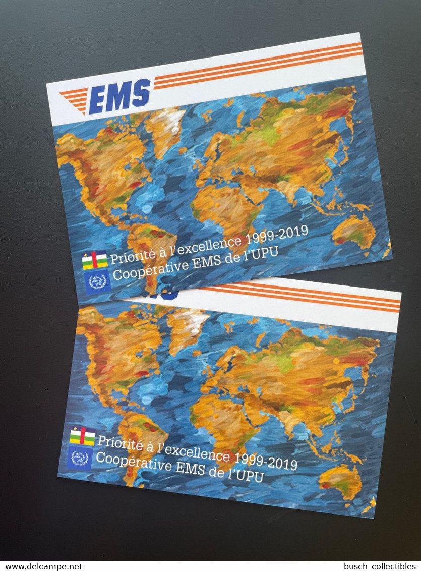 Centrafrique 2019 Mi. ? Stationery Entier Ganzsache Joint Issue 20e Anniversaire EMS 20 Years Emission Commune UPU - Gemeinschaftsausgaben