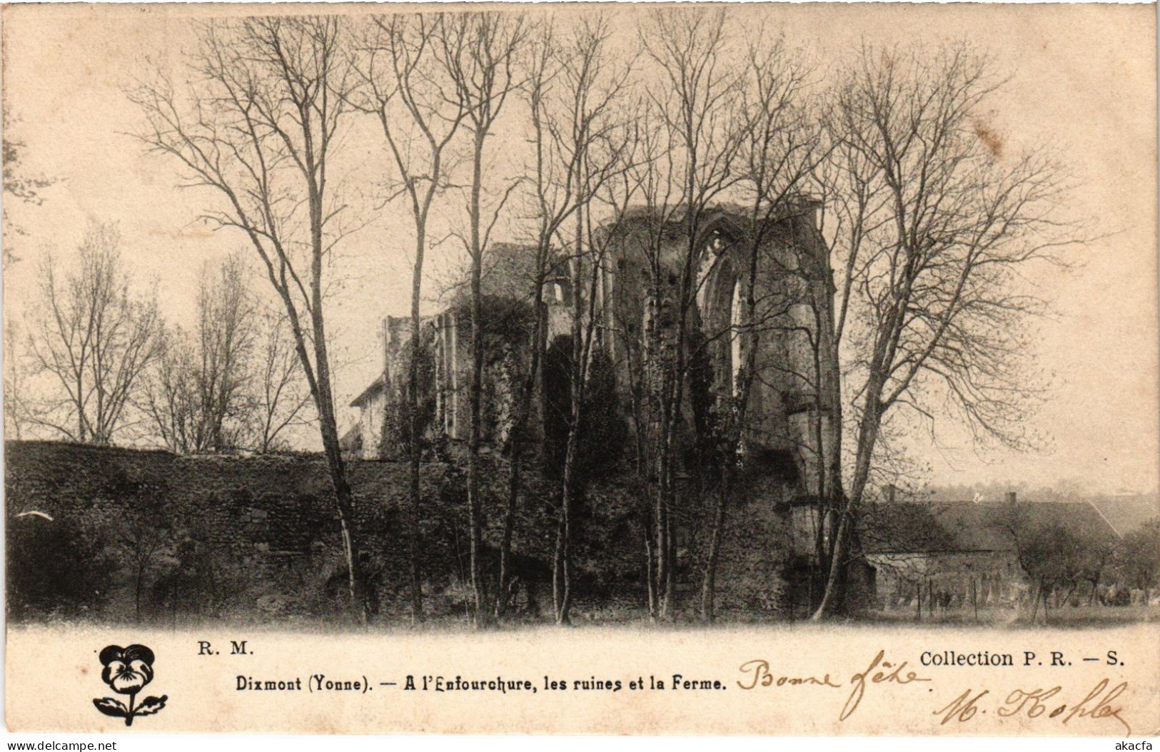 CPA Dixmont Enfouchure Ruines Et La Ferme (1183713) - Dixmont