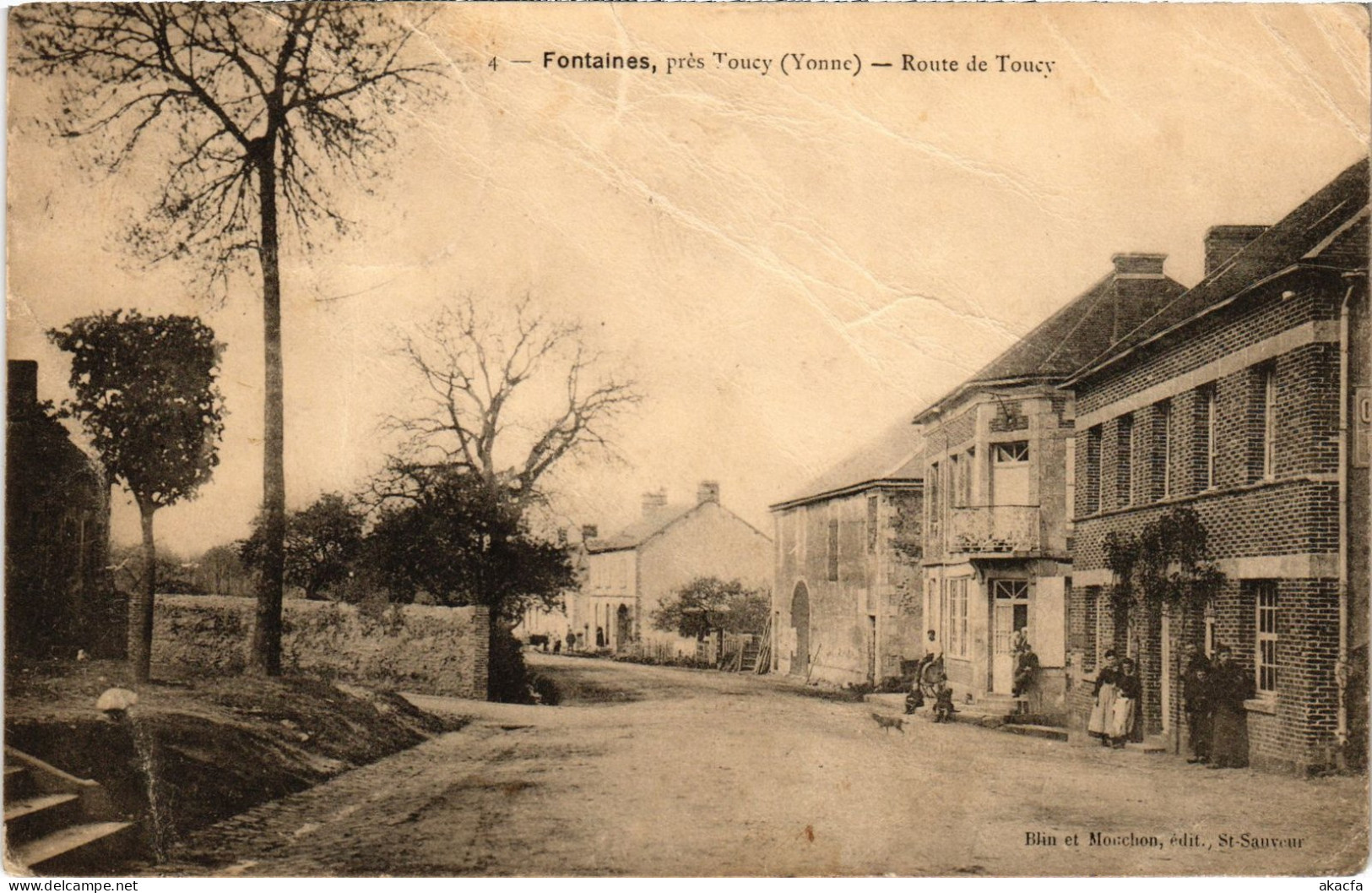 CPA Fontaines Route De Toucy (1184375) - Fontaines Salees