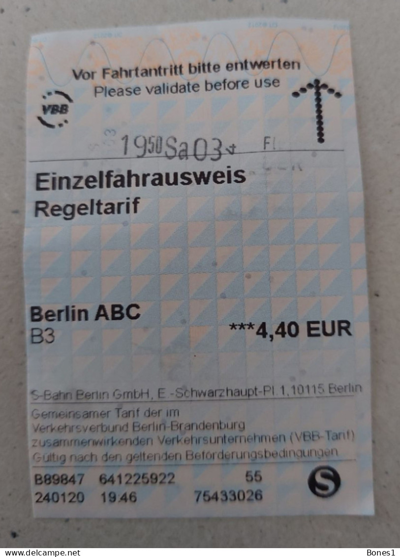 Germany Berlin Metro Ticket 2024 - Europe