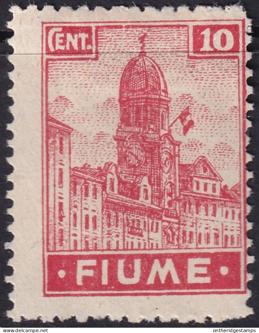 Fiume 1919 Sc 30 Sa C35 MH* Whitish Paper - Fiume