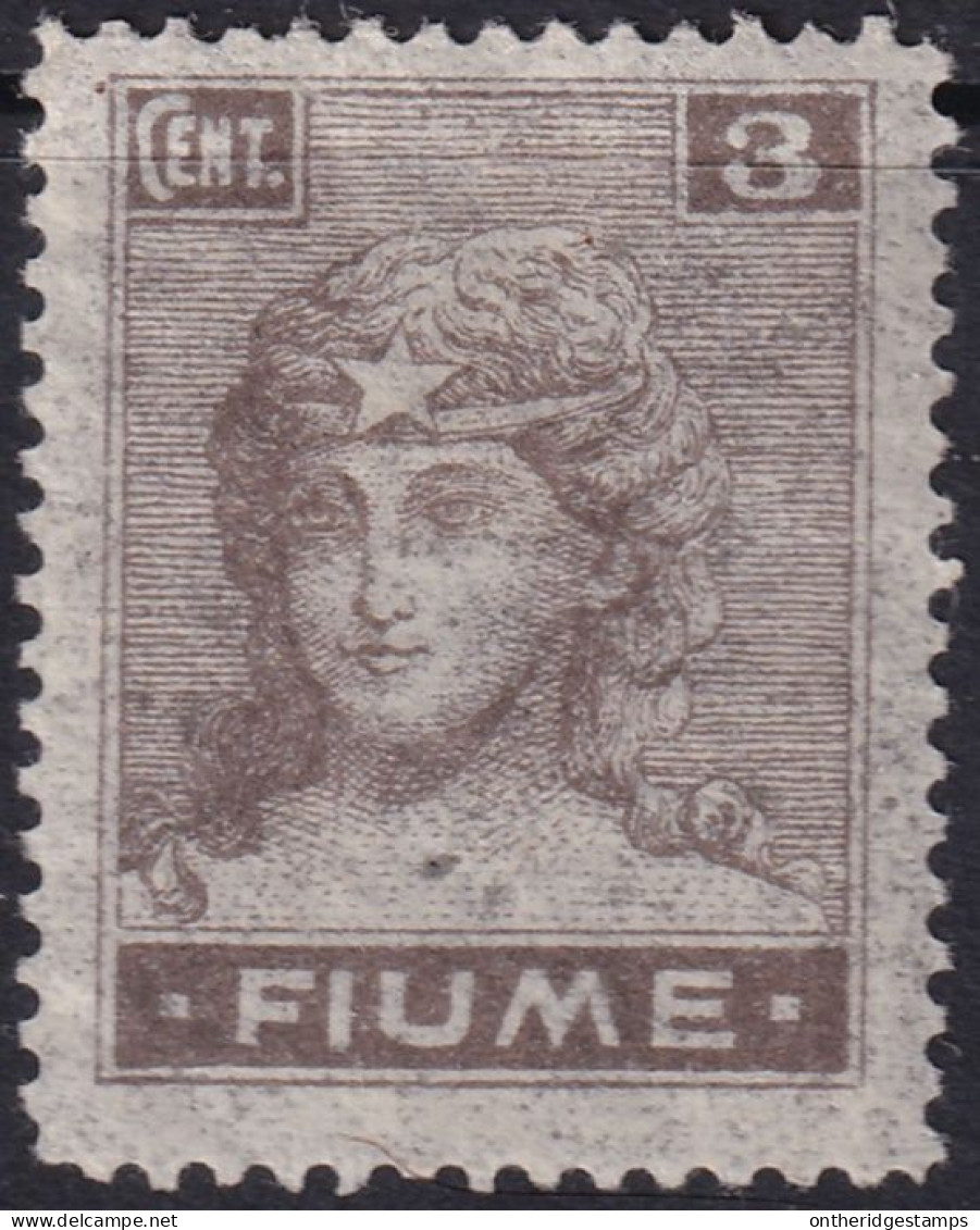 Fiume 1919 Sc 28b Sa B33 MH* Thin Translucent Paper - Fiume