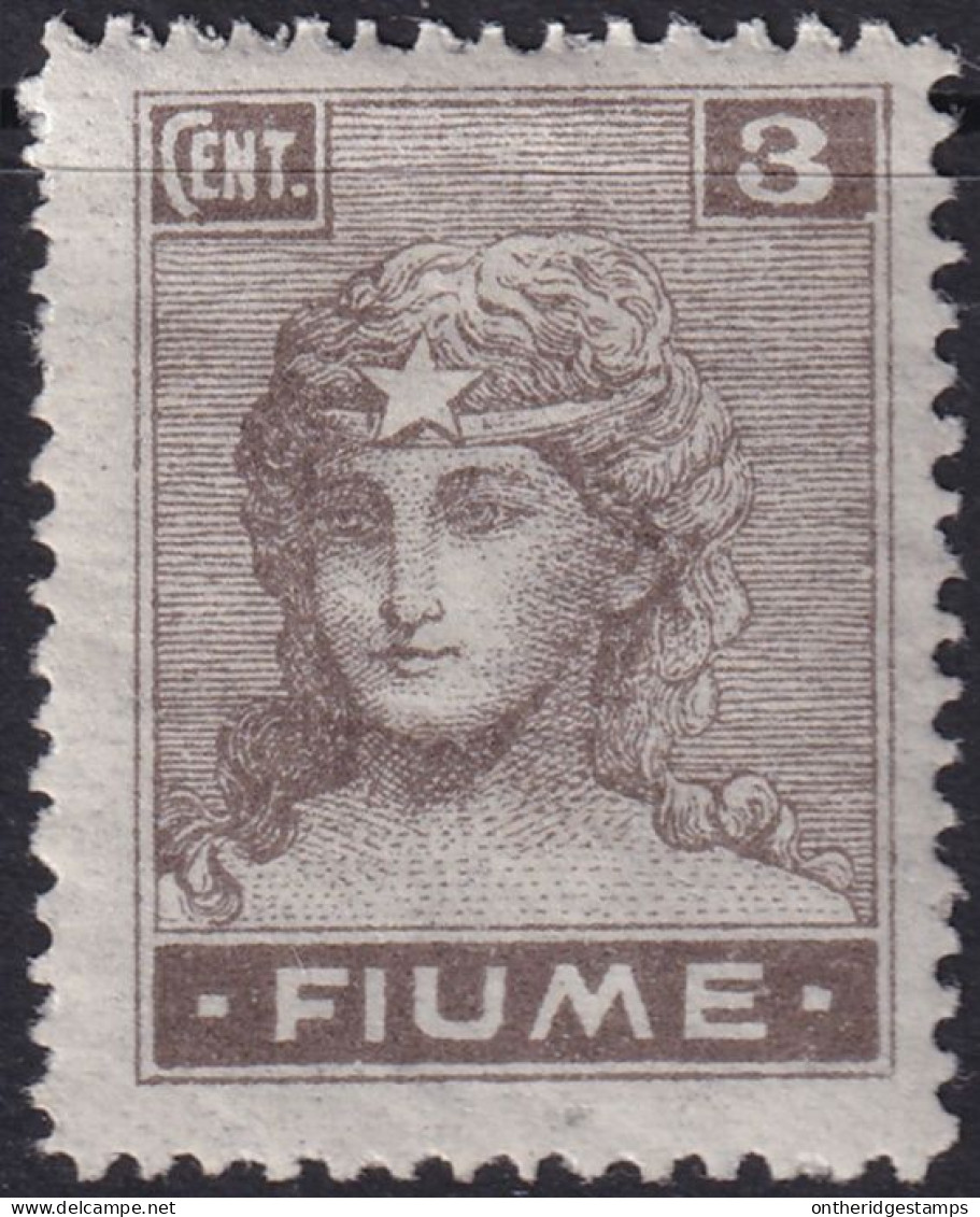 Fiume 1919 Sc 28b Sa B33 MH* Thin Translucent Paper - Fiume