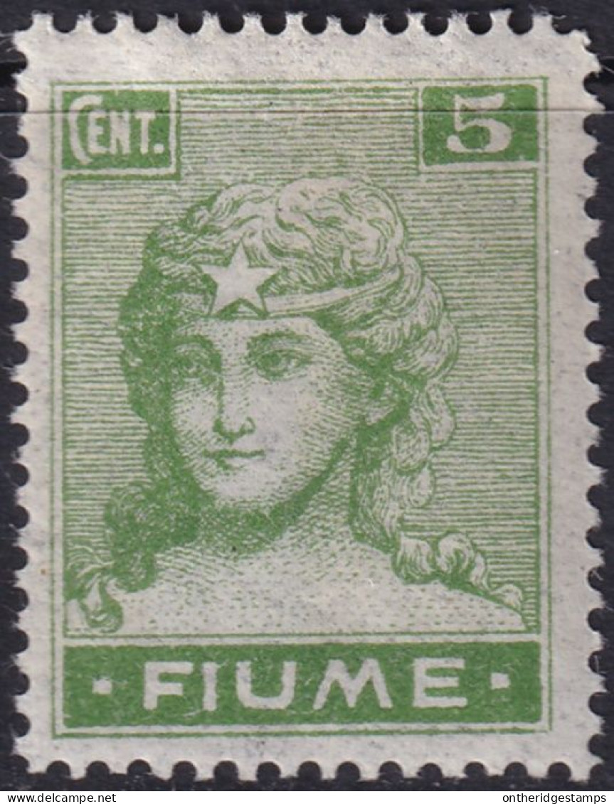 Fiume 1919 Sc 29a Sa B34 MH* Thin Translucent Paper - Fiume