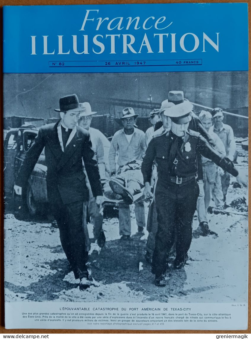 France Illustration N°82 26/04/1947 Port De Texas-City/Discours De Tanger/Indochine/Royal Tour/Maîtres Espagnols Londres - Algemene Informatie