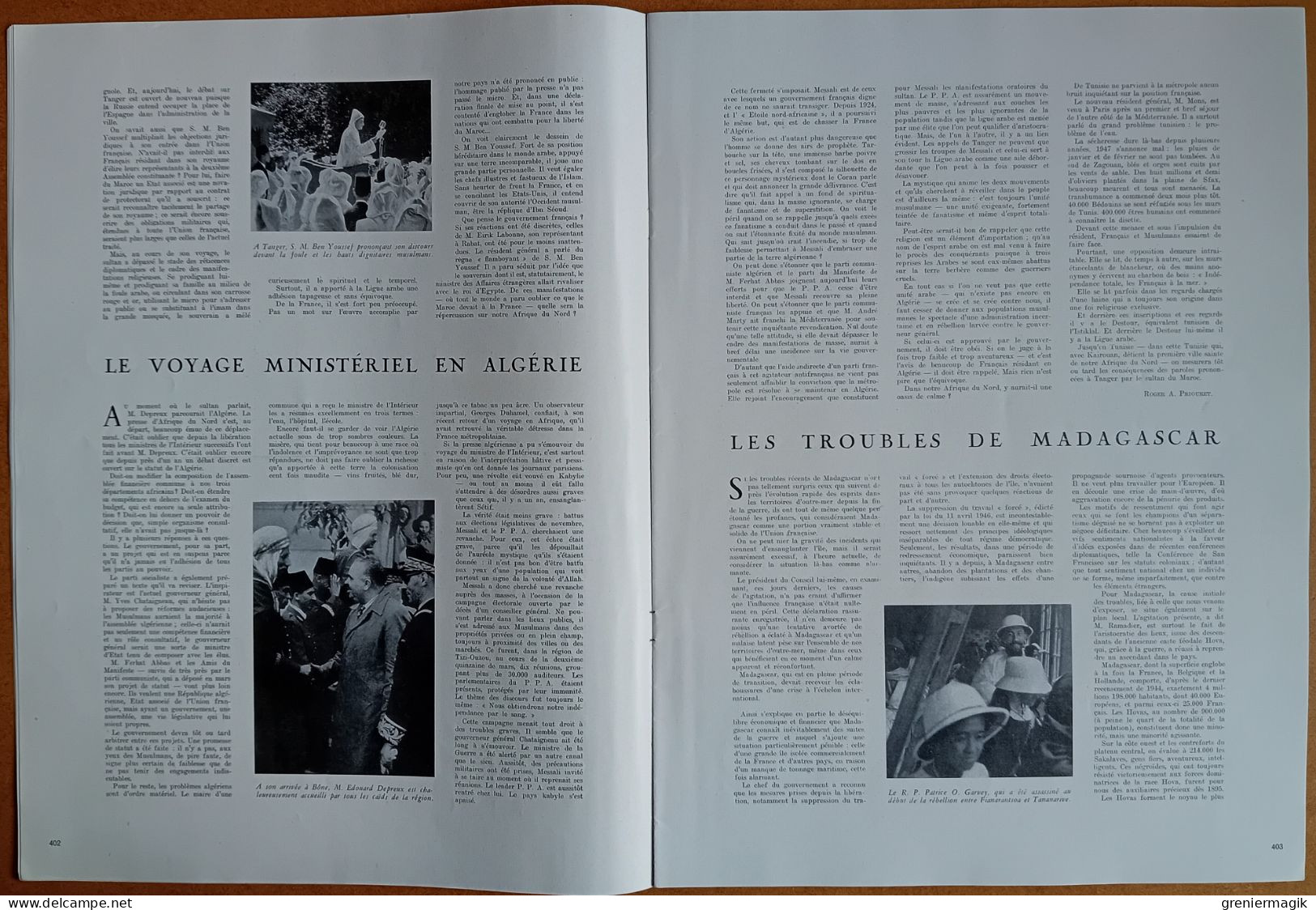 France Illustration N°82 26/04/1947 Port De Texas-City/Discours De Tanger/Indochine/Royal Tour/Maîtres Espagnols Londres - Informaciones Generales