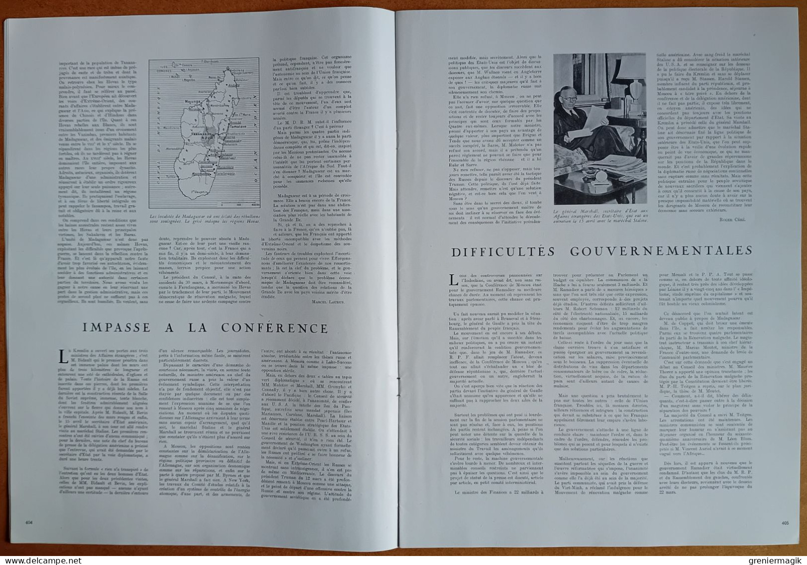 France Illustration N°82 26/04/1947 Port De Texas-City/Discours De Tanger/Indochine/Royal Tour/Maîtres Espagnols Londres - Allgemeine Literatur