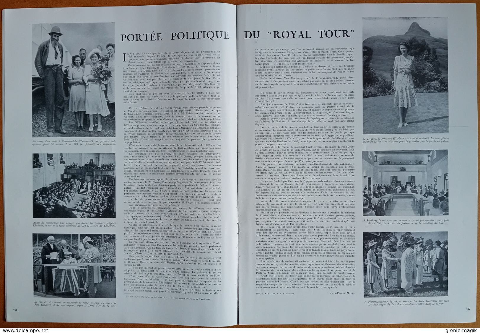 France Illustration N°82 26/04/1947 Port de Texas-City/Discours de Tanger/Indochine/Royal Tour/Maîtres espagnols Londres