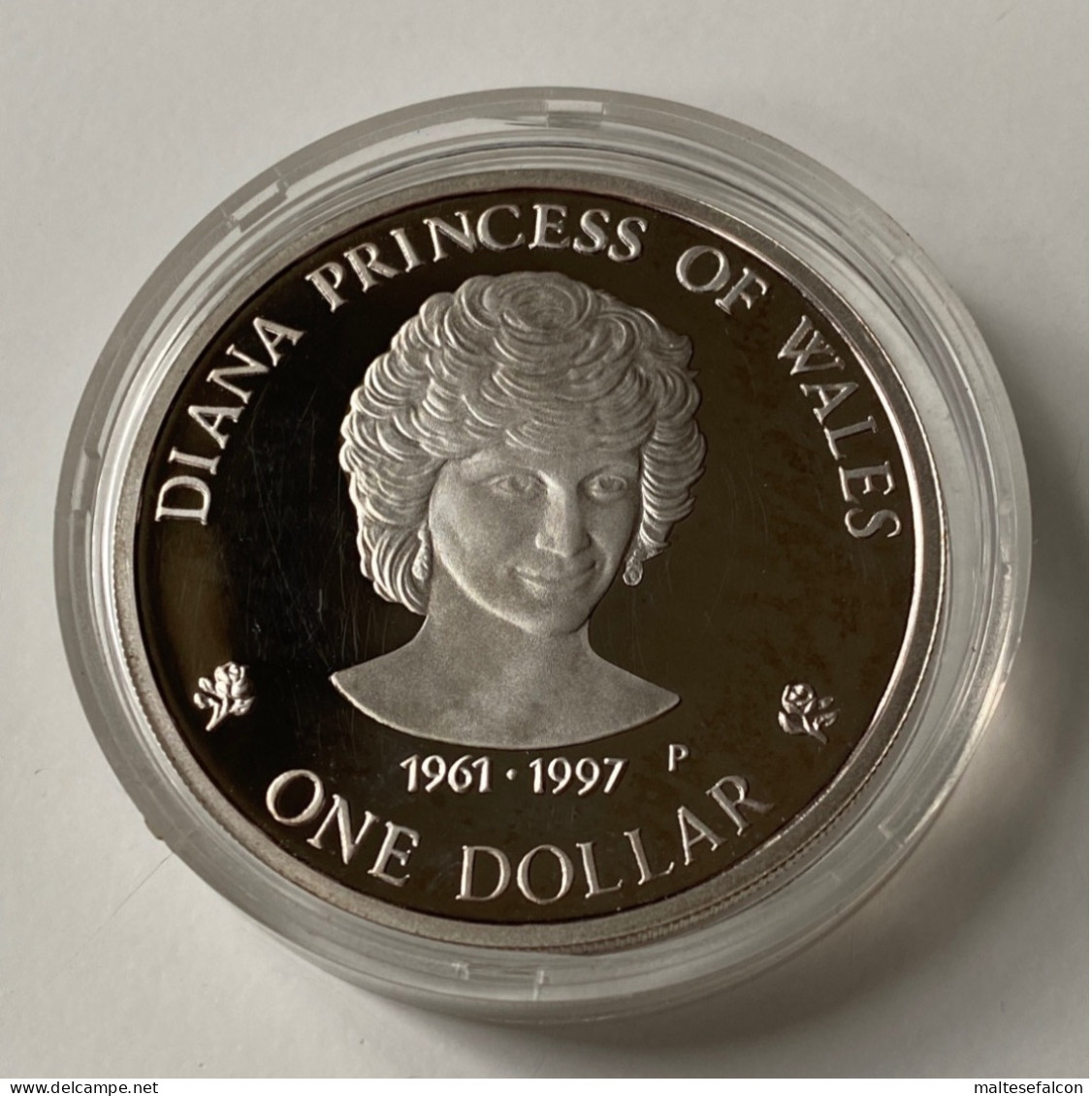 Km308.1 Cook Islands 1997 Diana Princess Of Wales Perth Mint Silver ONE DOLLAR Elizabeth II Sterling 1 OZ. - Ongebruikte Sets & Proefsets