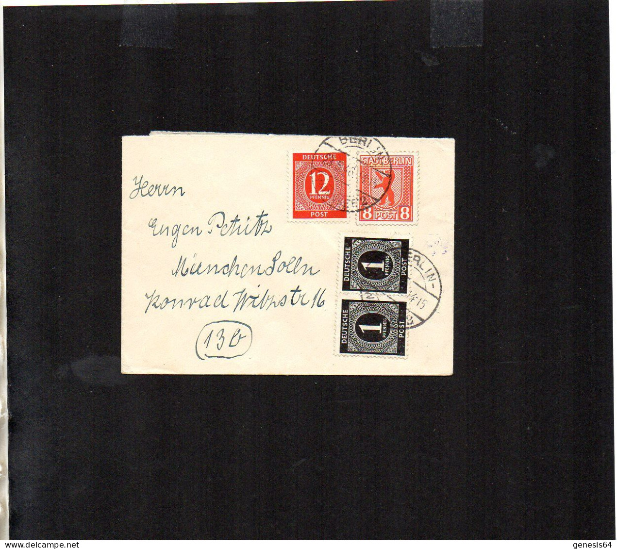 Berlin Brandenburg - Fernbrief Mit Mischfrankatur - Berlin - 23.5.46 - P2 (1ZKSBZ044) - Berlin & Brandenburg