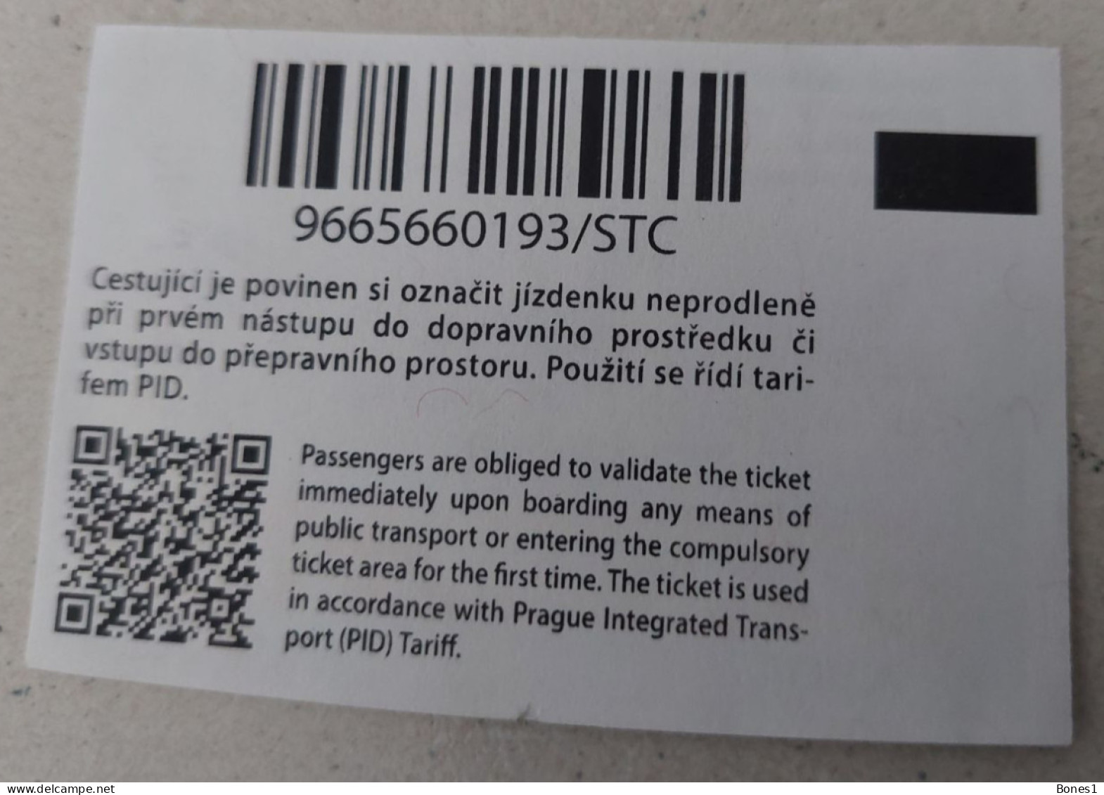 Czech Republic Prague Trains And Trams Ticket  2023 - Europa