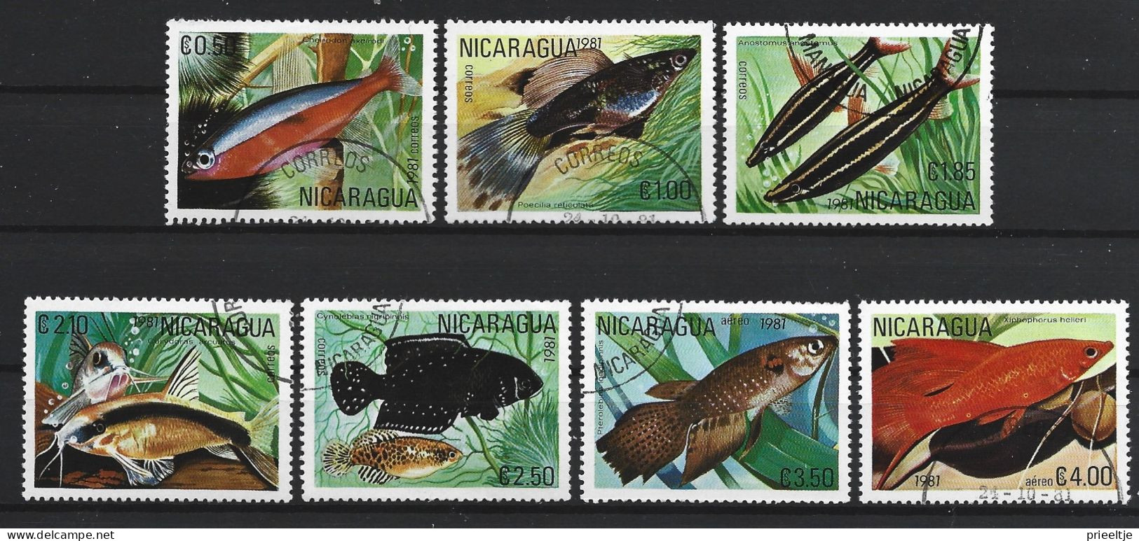 Nicaragua 1981  Fish Y.T. 1160 A/E + A965A/B (0) - Nicaragua