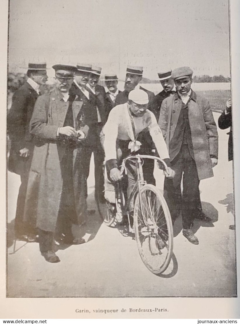 1902 Revue " LA LOCOMOTION " -  CYCLISME - BORDEAUX - PARIS - LE DEUXIÈME - Maurice GARIN - Cyclisme