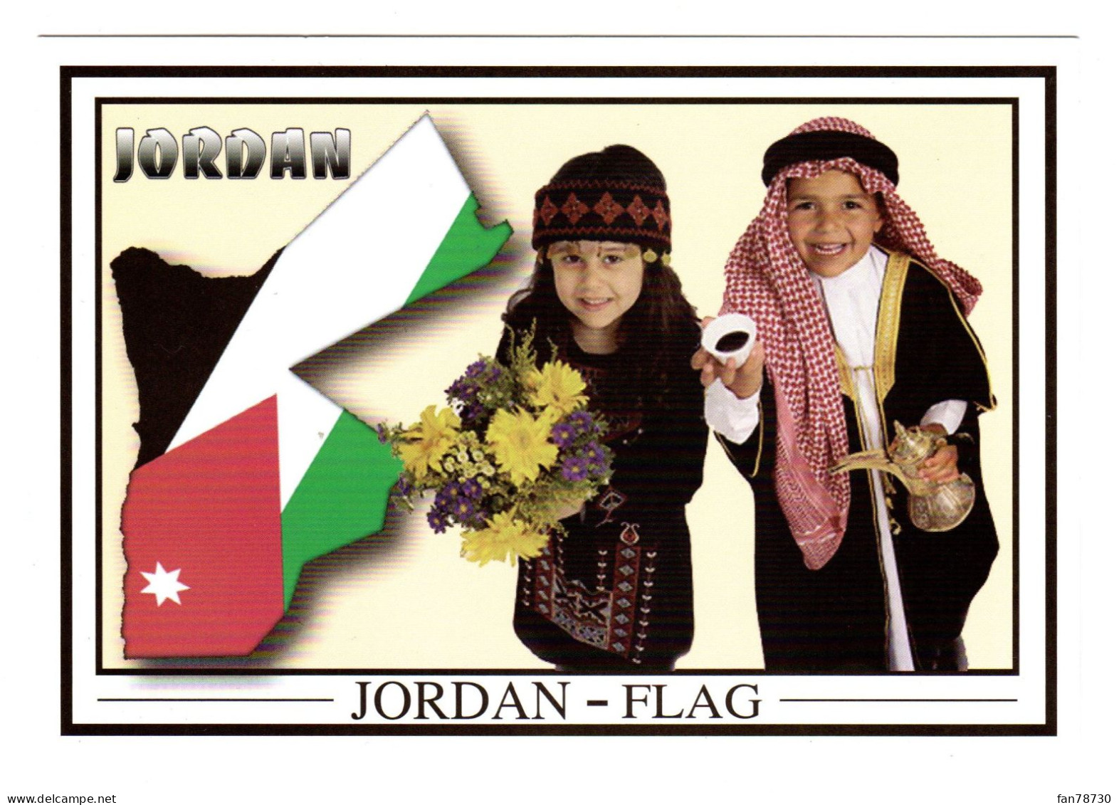 Jordanie - Drapeau - Enfants - Jordanie