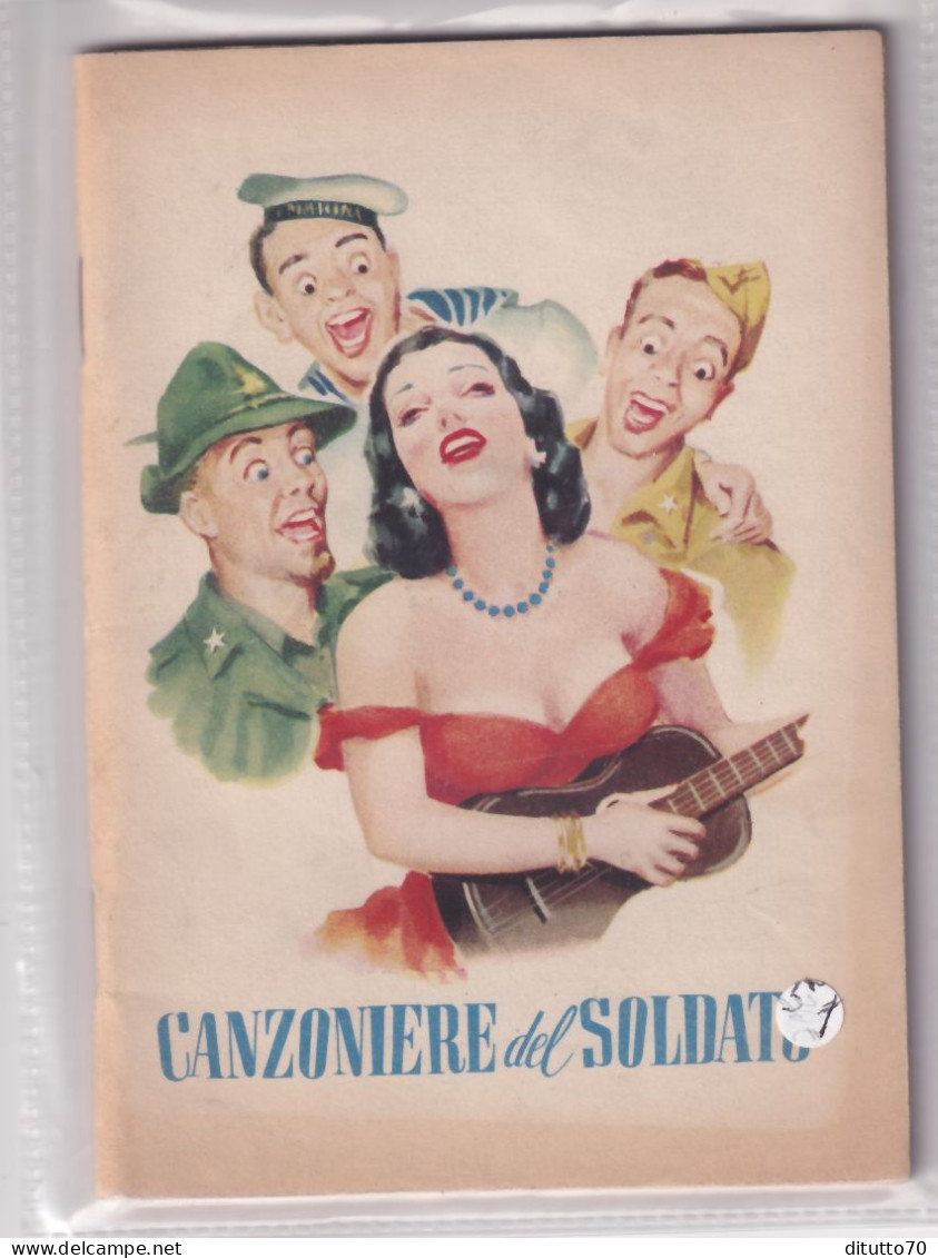 Calendarietto - Canzoniere Dl Soldato - Anno 1951 - Petit Format : 1941-60