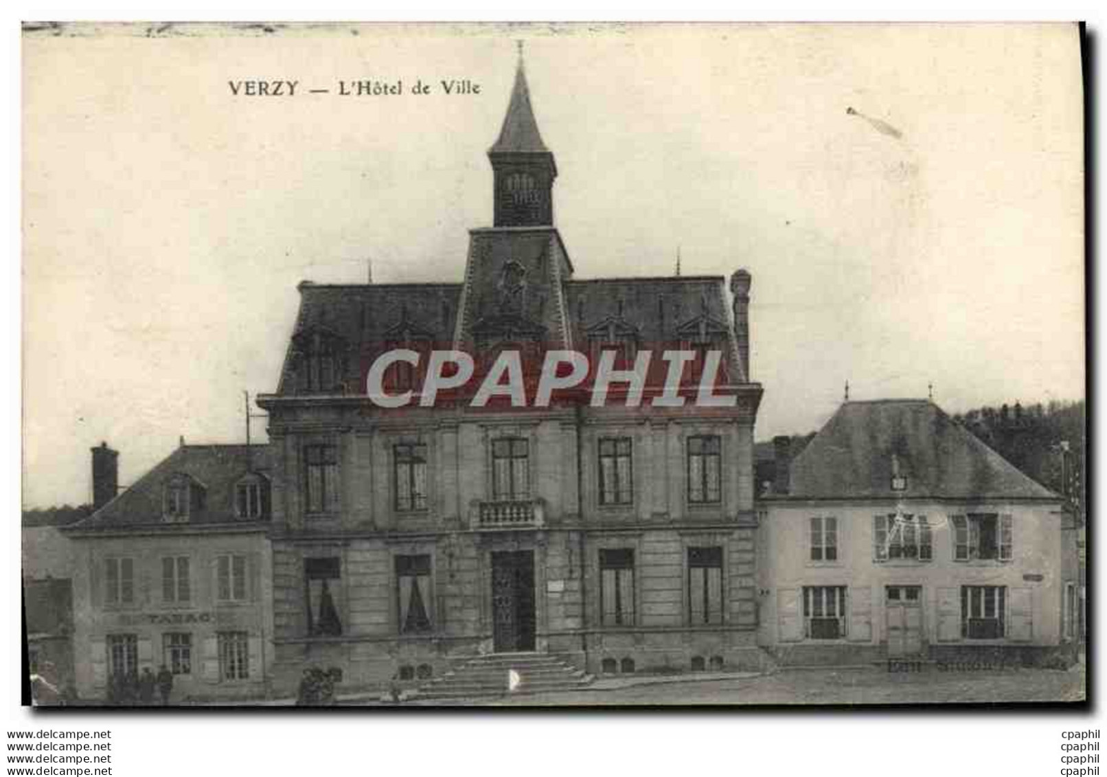 CPA Verzy L&#39Hotel De Ville - Verzy