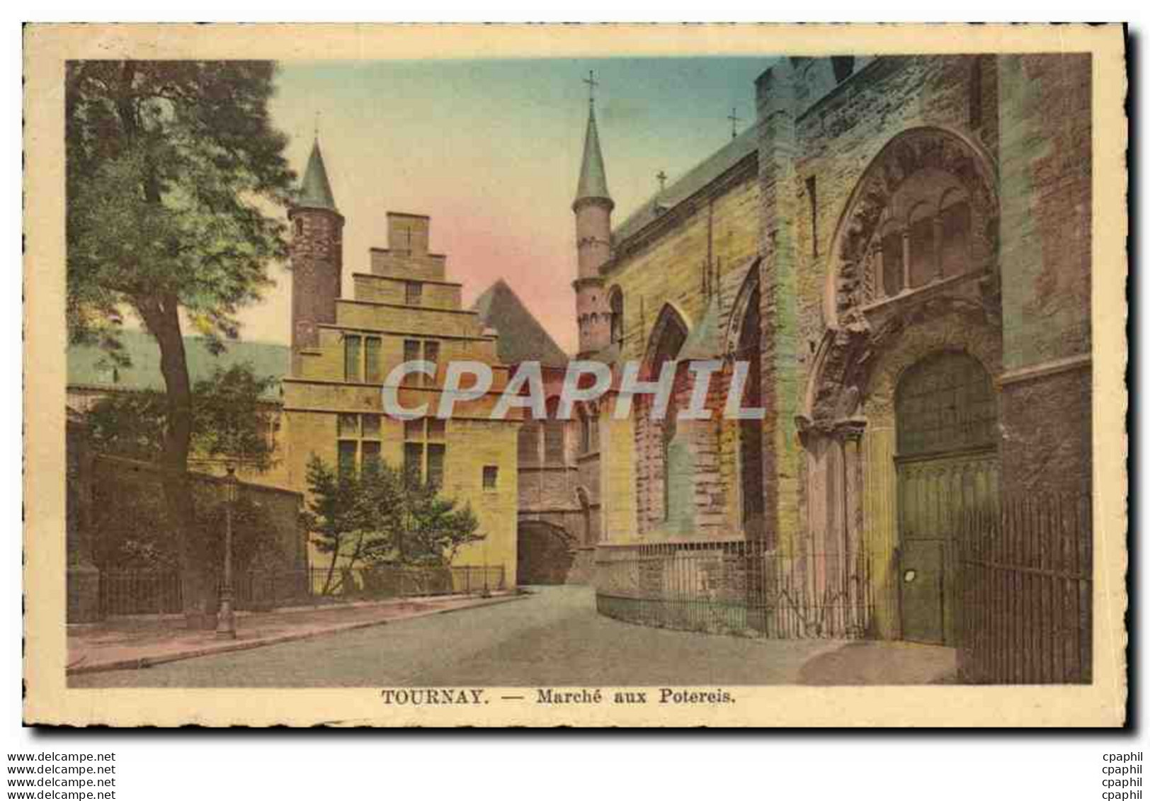 CPA Tournay Marche Aux Potereis - Tournay