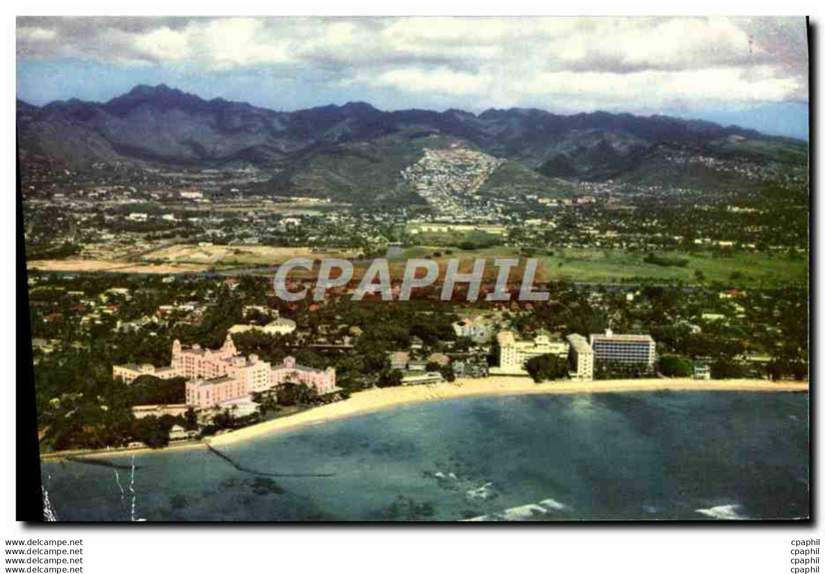 CPM Waikiki Aerial Three Famous Honolulu Hotels - Honolulu