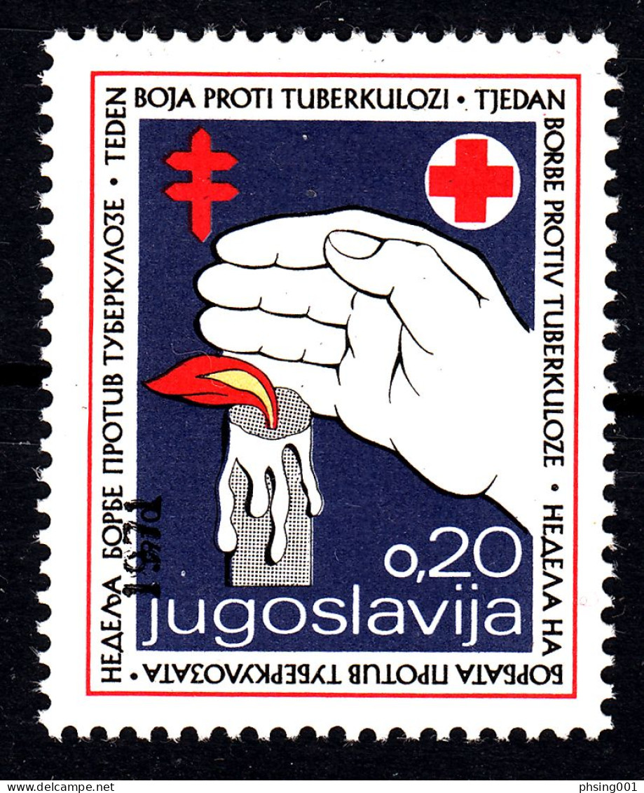 Yugoslavia 1971 TBC Tuberculosis Tuberkulose Tuberculose Red Cross Tax Surcharge Charity Postage Due, MNH - Strafport