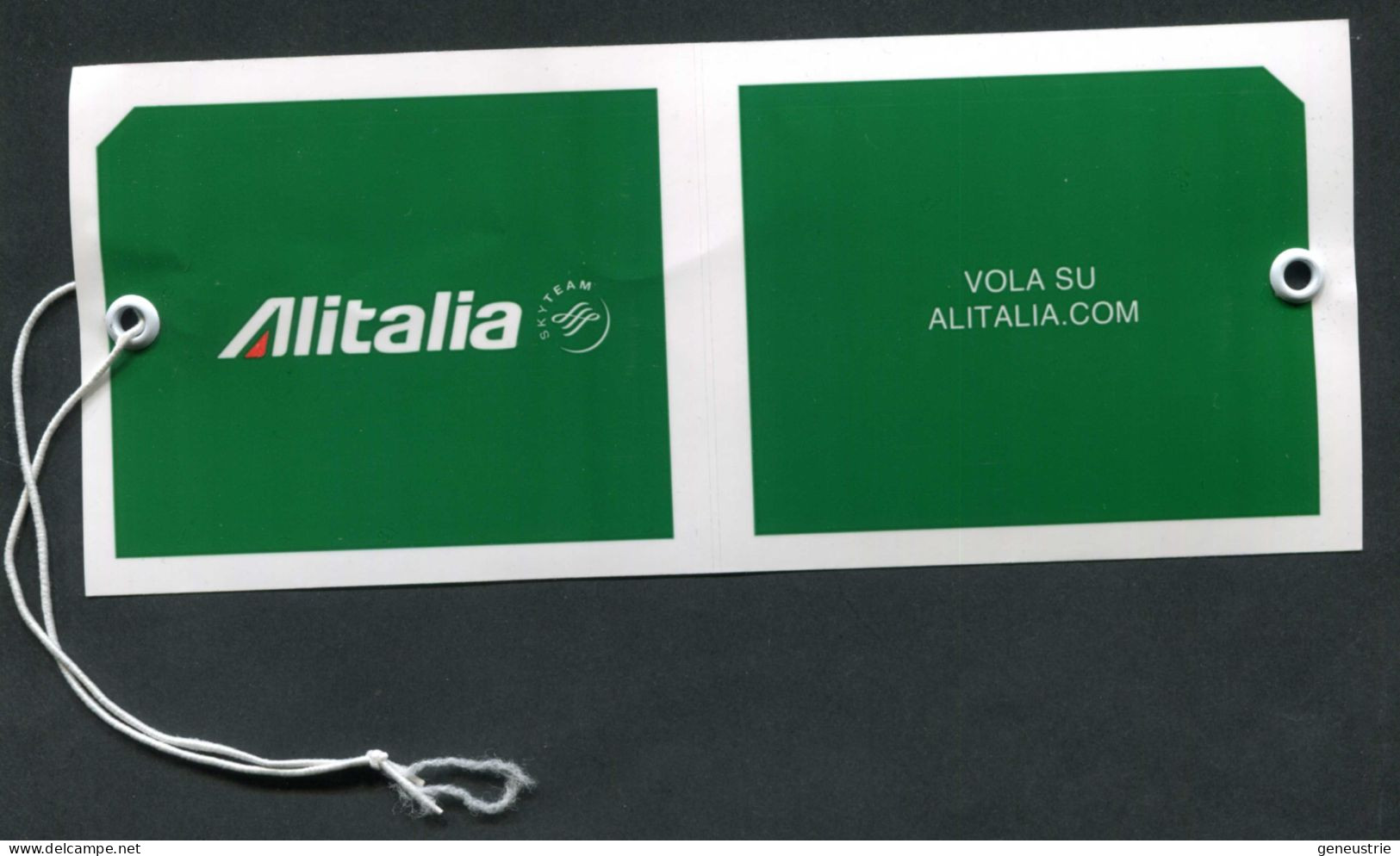 Etiquette De Bagage - Compagnie Aérienne Italienne "Alitalia" - Otros & Sin Clasificación