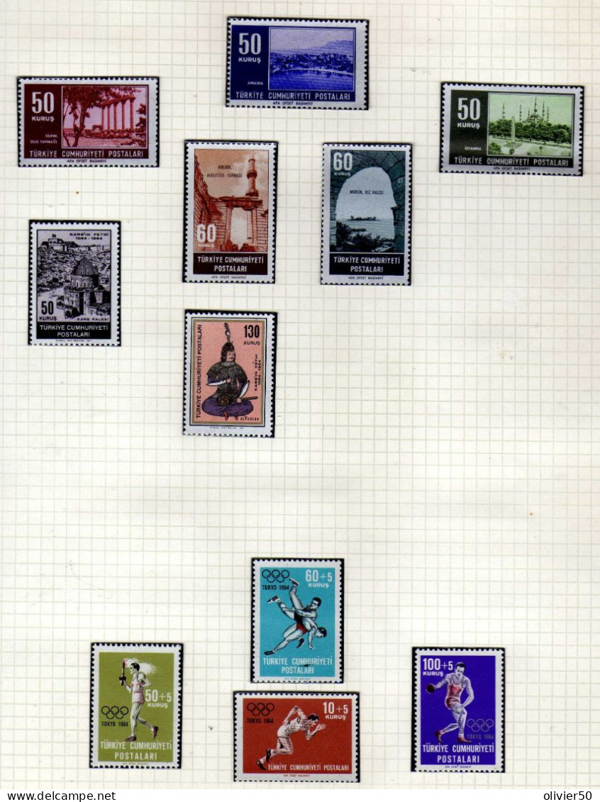 Turquie -  Jeux Olympiques - Sites - Neufs* - - Unused Stamps