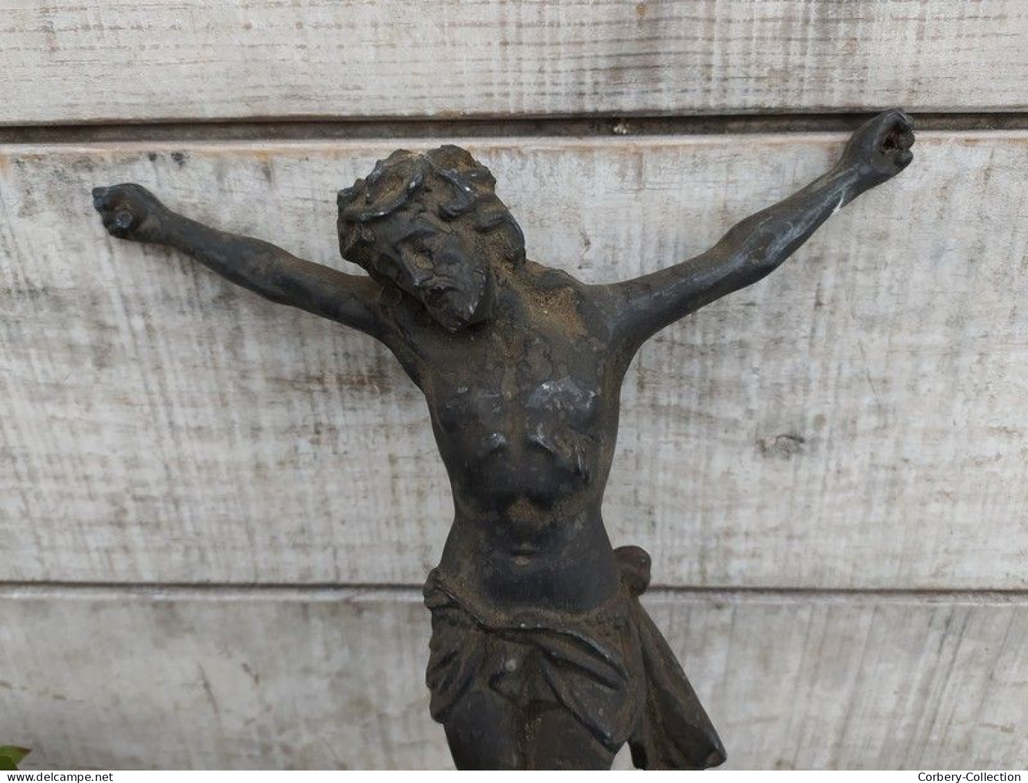 Grand Christ Métal Crucifix Religieux - Religieuze Kunst