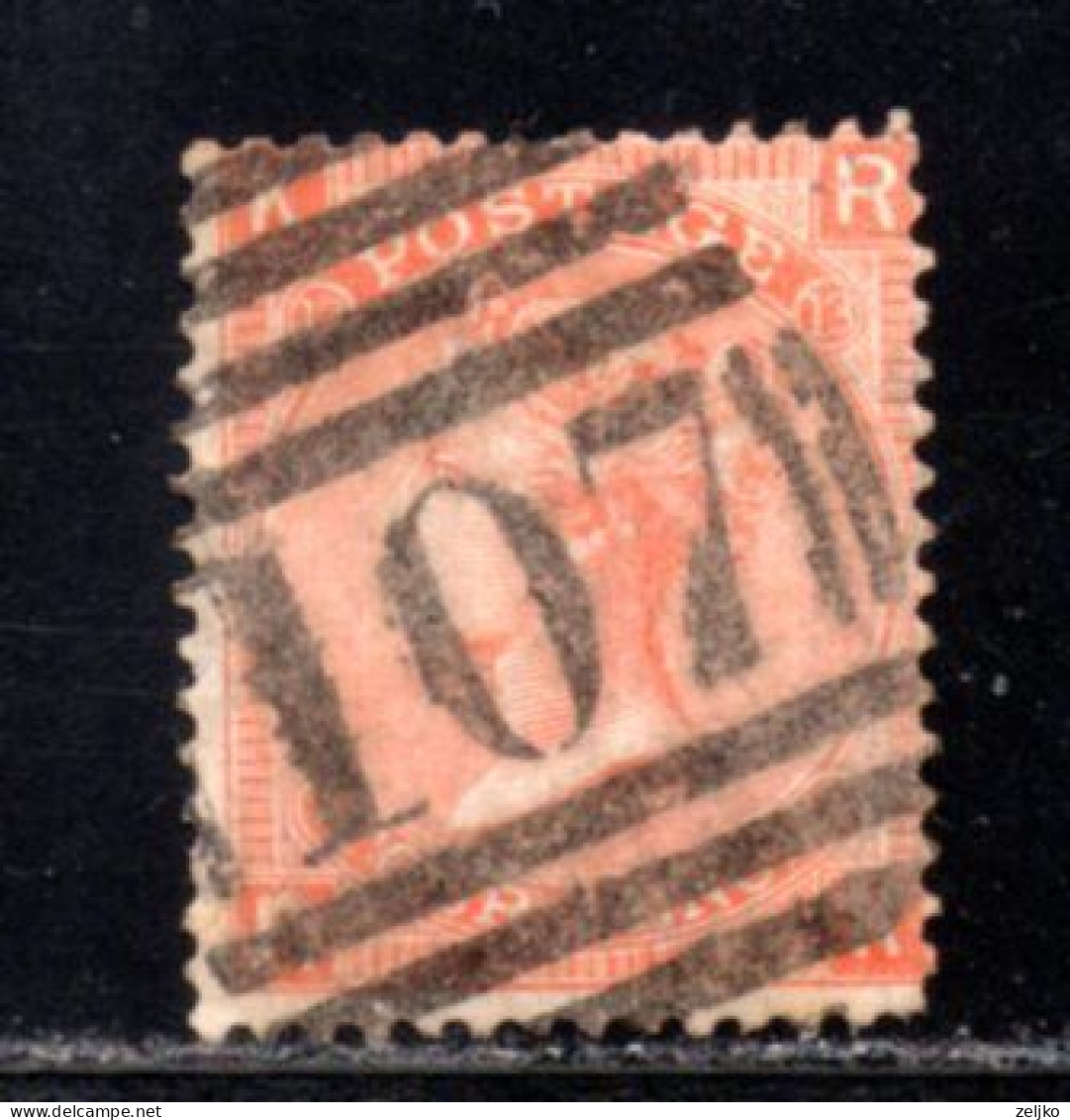 UK, GB, Great Britain, Used, 1865, Michel 24, Queen Victoria, 4p - Used Stamps