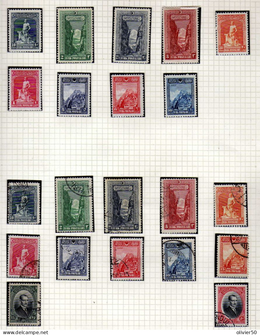 Turquie - 1926 - Sites - Mustapha Kemal -  Neufs* Et Obliteres - - Unused Stamps