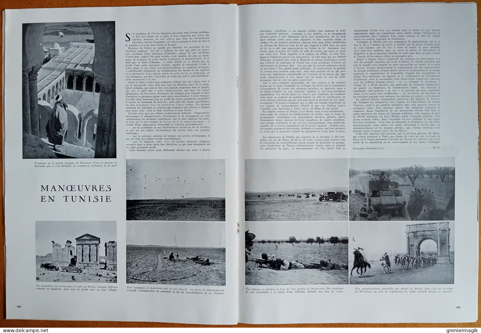 France Illustration N°84 10/05/1947 Musée de la Synagogue/Pont de Bullay Allemagne/Tibet/Tunisie/1er mai de crise
