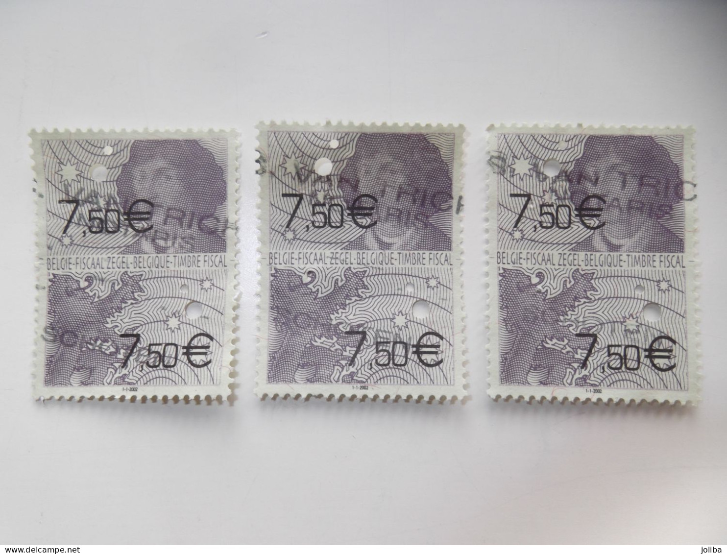 Fiscale Zegels In Euro 2002 Timbres Fiscaux En Euro - Stamps