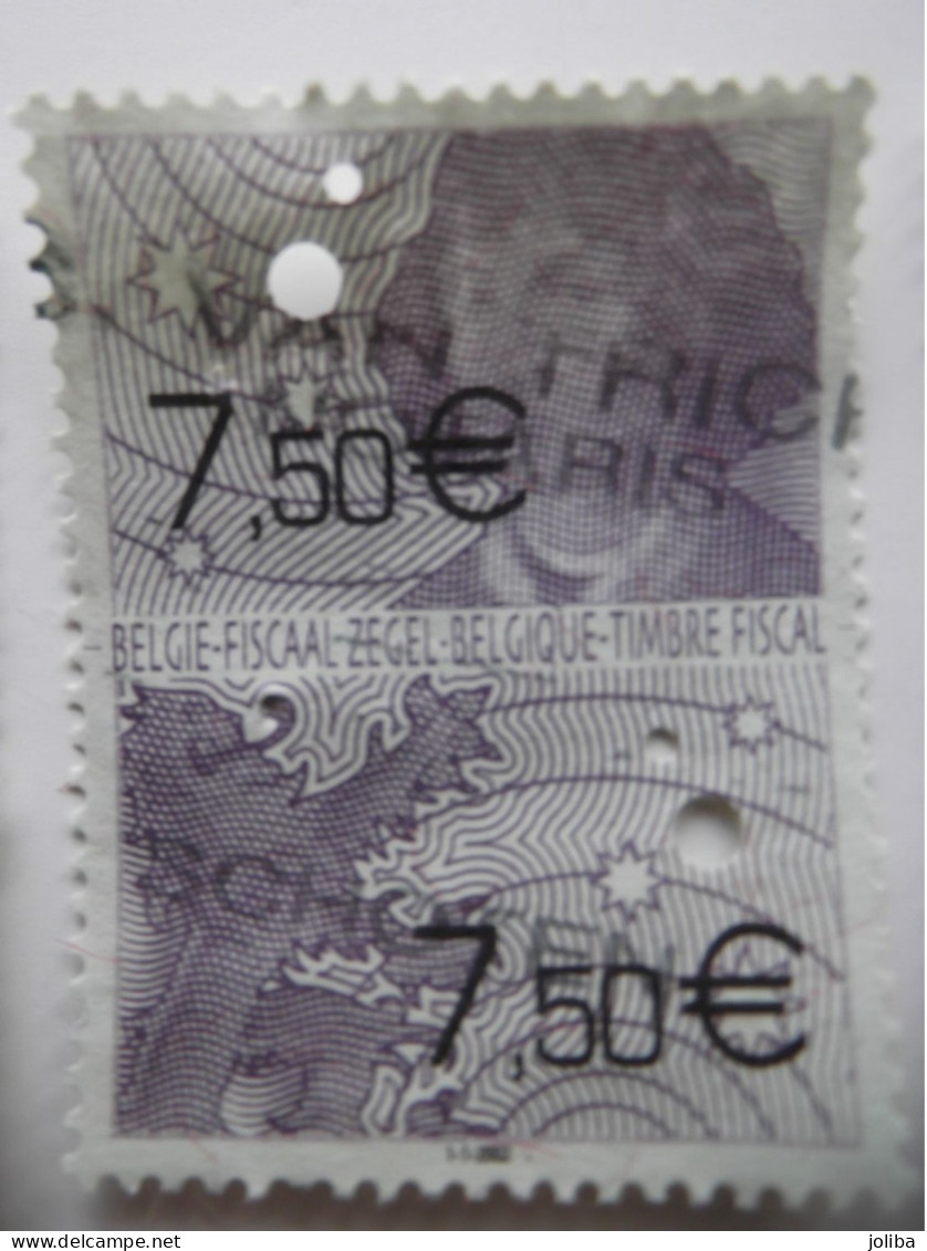 Fiscale Zegels In Euro 2002 Timbres Fiscaux En Euro - Timbres