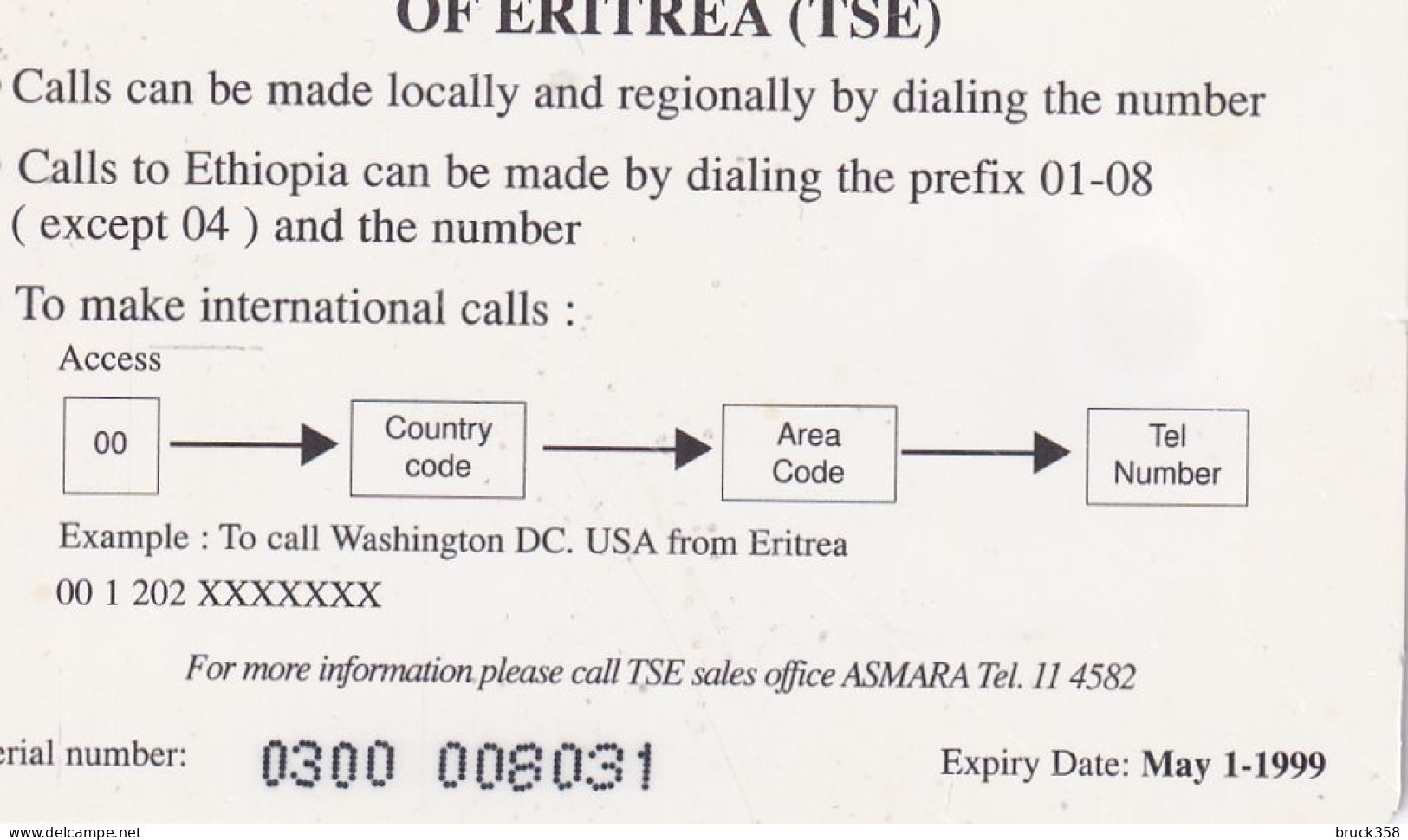 ERITREA - Erythrée