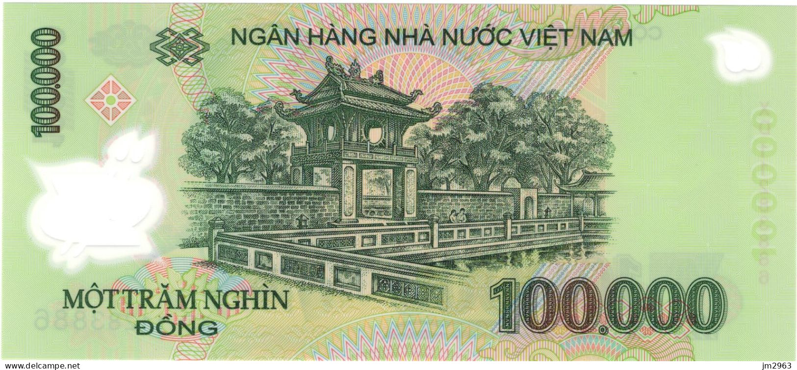 VIET NAM 100.000 DONG UNC 2011 XD 11283886 - Viêt-Nam