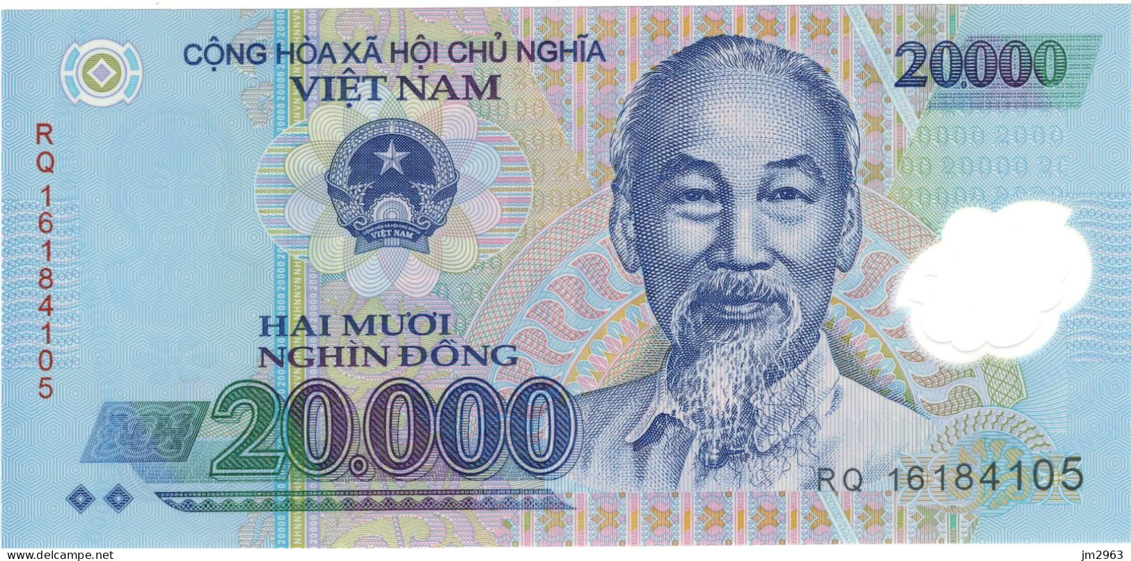 VIET NAM 20.000 DONG UNC 2016  RQ 16184105 - Vietnam