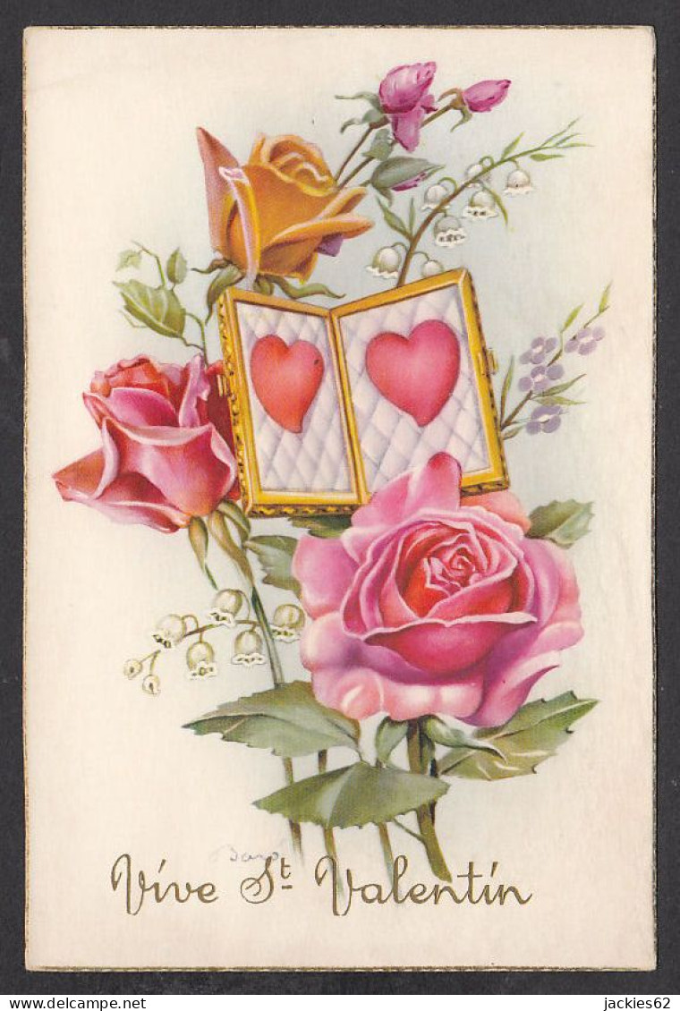096523/ Roses, Muguets, Coeurs, Illustrateur Baro - Saint-Valentin
