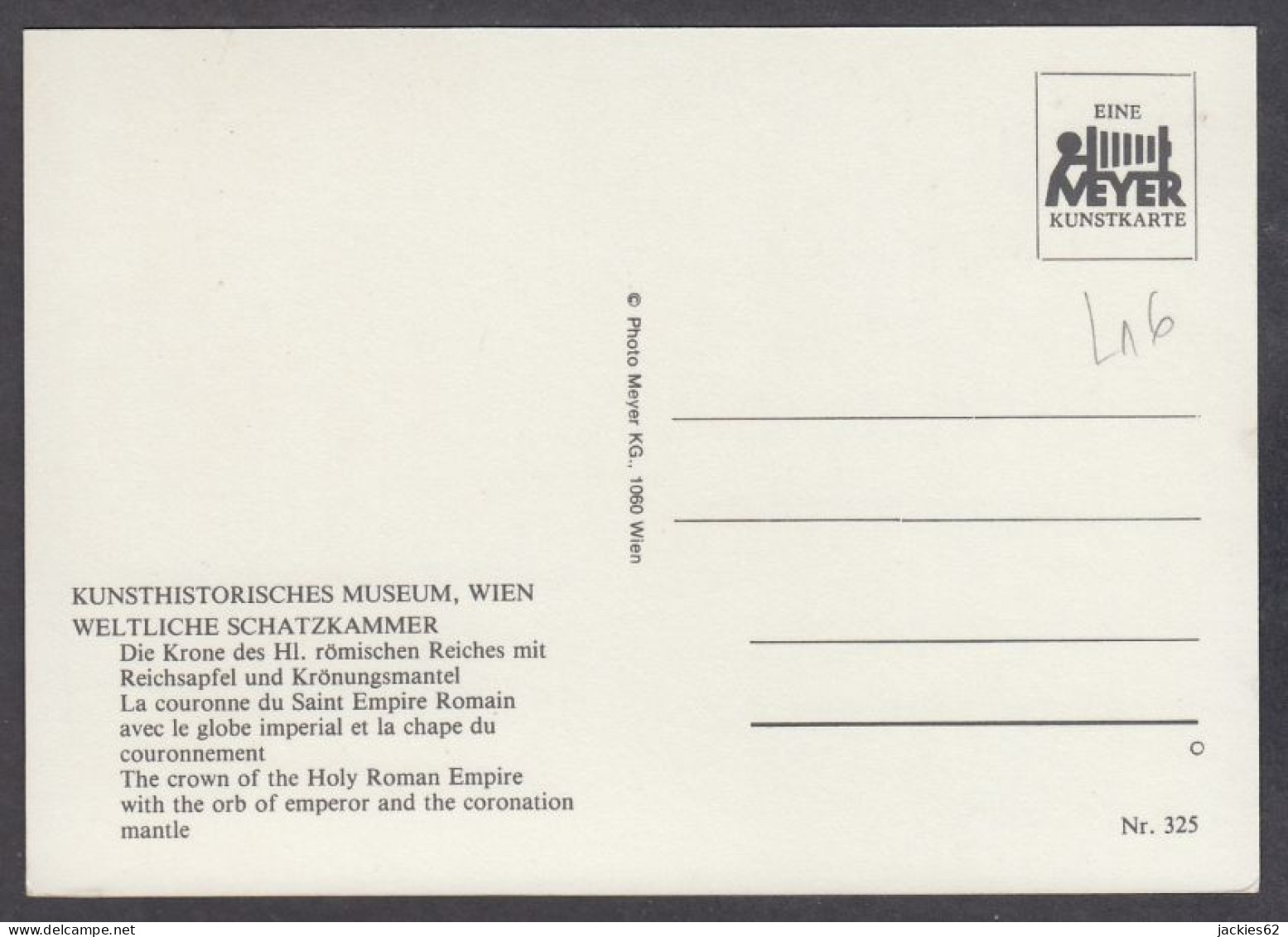 127862/ WIEN, Kunsthistorisches Museum, Die Krone Des Hl. Römisches Reiches Mit Reichsapfel Und Krönungsmantel - Château De Schönbrunn